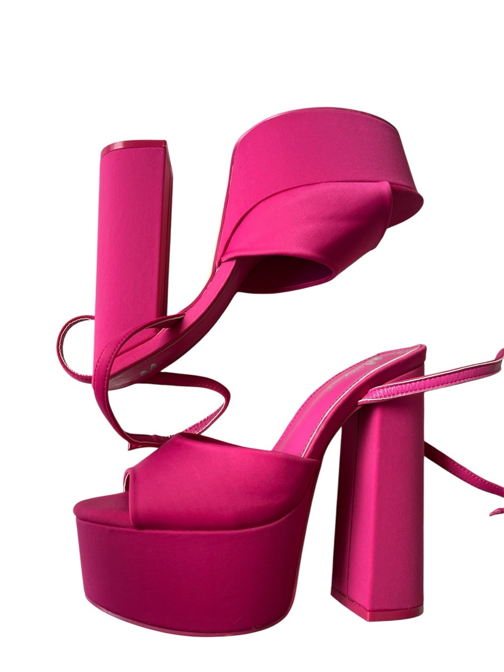 MIXX SHUZ MIRA PINK PLATFORM SANDALS 8